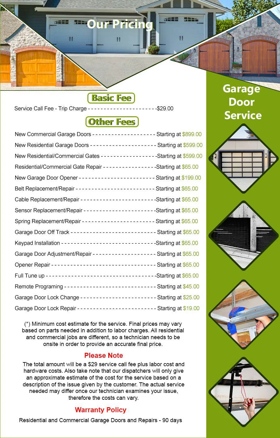 Interstate Garage Door Service Hollywood, FL 954-719-5030